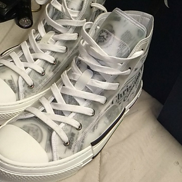 dior newspaper sneakers